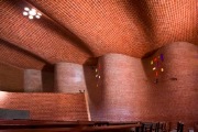 Church in Uruguay with thin shell Gaussian vaults