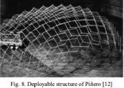 Deployable grid structure of Pinero