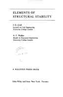 J.G.A. Croll and A.C. Walker, Elements of structural stability, Wiley, 1972, 223 pages