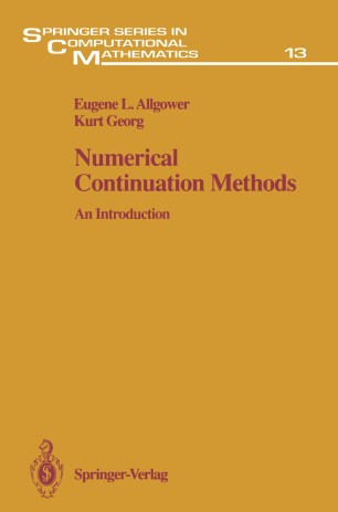 Eugene L. Allgower and Kurt Georg, Numerical Continuation Methods An Introduction, Vol. 13 in Springer Series in Computational Mathematics, Springer, 1990, 388 pages
