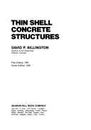 David P. Billington, Thin shell concrete structures, McGraw-Hill, 1965, 332 pages