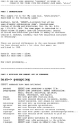 GENOPT runstream, Slide 2 of 3: Page 2 of a typical GENOPT run stream