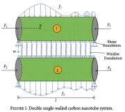 Single-walled nanotube system on elastic foundations and subjected to trasverse and axial loads