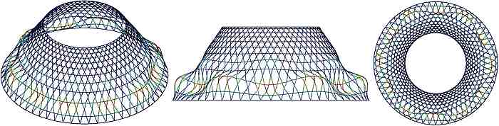 Buckling of axially compressed lattice conical shell