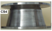Axially compressed steel conical shell with 
