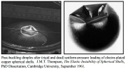 Post-buckled externally pressurized spherical shells tested by J.M.T. Thompson, Cambridge University, September 1961