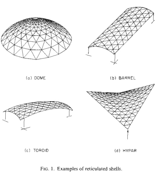 Reticulated shell structures