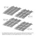 STAGS prediction of the normal deflection of the laminated composite T-stiffened panel at four load steps
