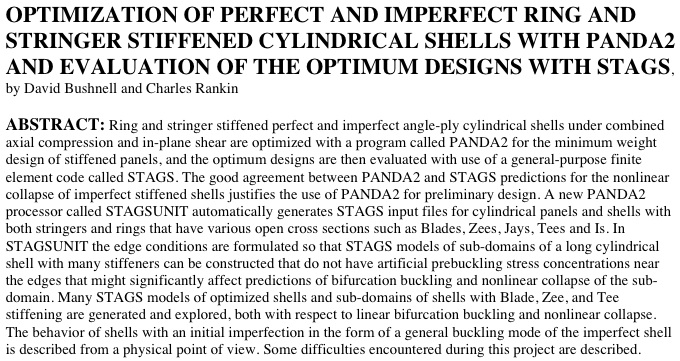 Title and abstract of a 2002 paper about the PANDA2 processor, STAGSUNIT