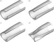 Surface-tension-induced buckling of liquid-lined elastic tubes: a model for pulmonary airway closure
