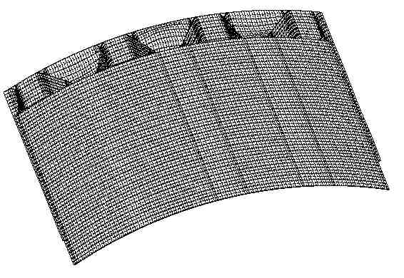 STAGS model for local buckling of the axially compressed cylindrical shell with a composite truss-core sandwich wall