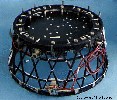 Composite lattice structure ready for buckling test