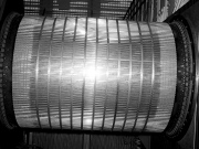 Buckled large corrugated and externally ring-stiffened cylindrical shell shown in the previous slide