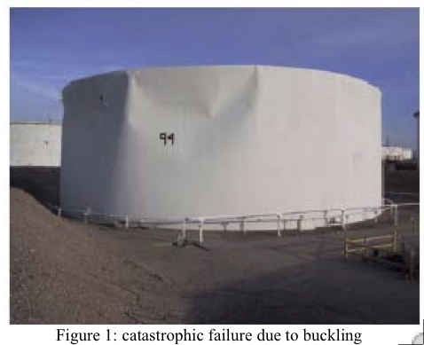 Buckling of a double-walled cryogenic storage tank under external pressure