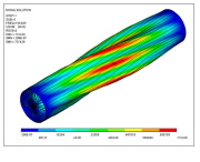 Buckling under overall torque of a long cylindrical tube