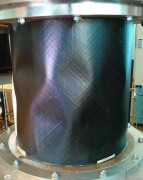 Axially compressed laminated composite cylindrical shell