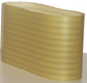 Oval photoelastic cylindrical shell with intentionally manufactured 