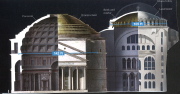Left side: Pantheon, Rome, AD 130; Right Side: Hagia Sophia, Istambul AD 537