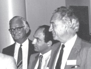 James Lighthill, Isaac Elishakoff and Josef Singer  at a symposium in 1982