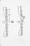 Schematic of the joint in the payload shroud that buckled during a test