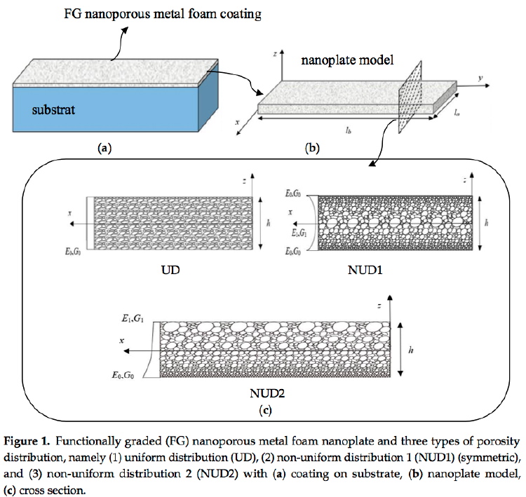 Functionally graded nanoporous metal foam coating on substrate
