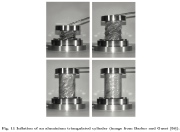 Inflation of an aluminum triangulated thin-walled cylindrical shell