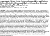 Title and abstract of a 1996 paper about the introduction of local, inter-ring, and general buckling modal imperfections into the PANDA2 capability