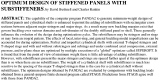 Title and abstract from a 2005 PANDA2 paper about panels with major stiffeners and sub-stiffeners in the bays between adjacent major stiffeners
