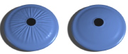 Left: wrinkled viscous sheet that has sagged onto a flat surface; Right: Unwrinkled viscous sheet