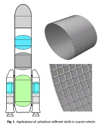 An important aerospace application of axially compressed stiffened cylindrical shells