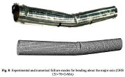 Thin-walled oval cylindrical shell under 3-point bending about the major axis: Local buckling from test and finite element model
