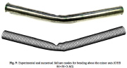 Thin-walled oval cylindrical shell under 3-point bending about the minor axis: Local buckling from test and finite element model